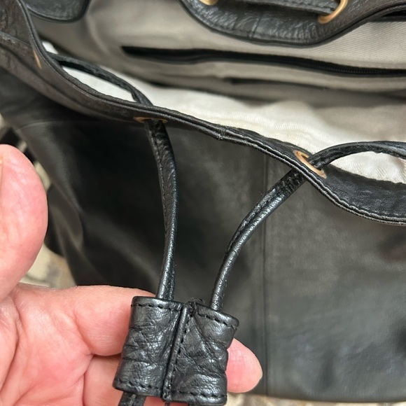 $248 Day & Mood Black Leather Backpack main image 5